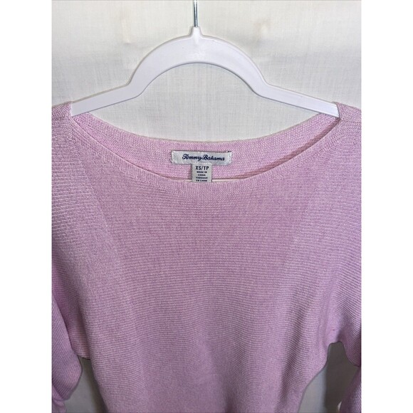 Tommy Bahama Women’s Dolman Light Sweater Size XS Pink Going Out Party City - Picture 3 of 12